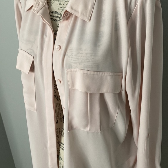 Reitmans Blush Pink Button Up Blouse (size medium) - Picture 2 of 7